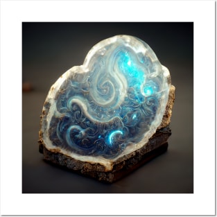 Healing Crystals Cloud Agate Posters and Art